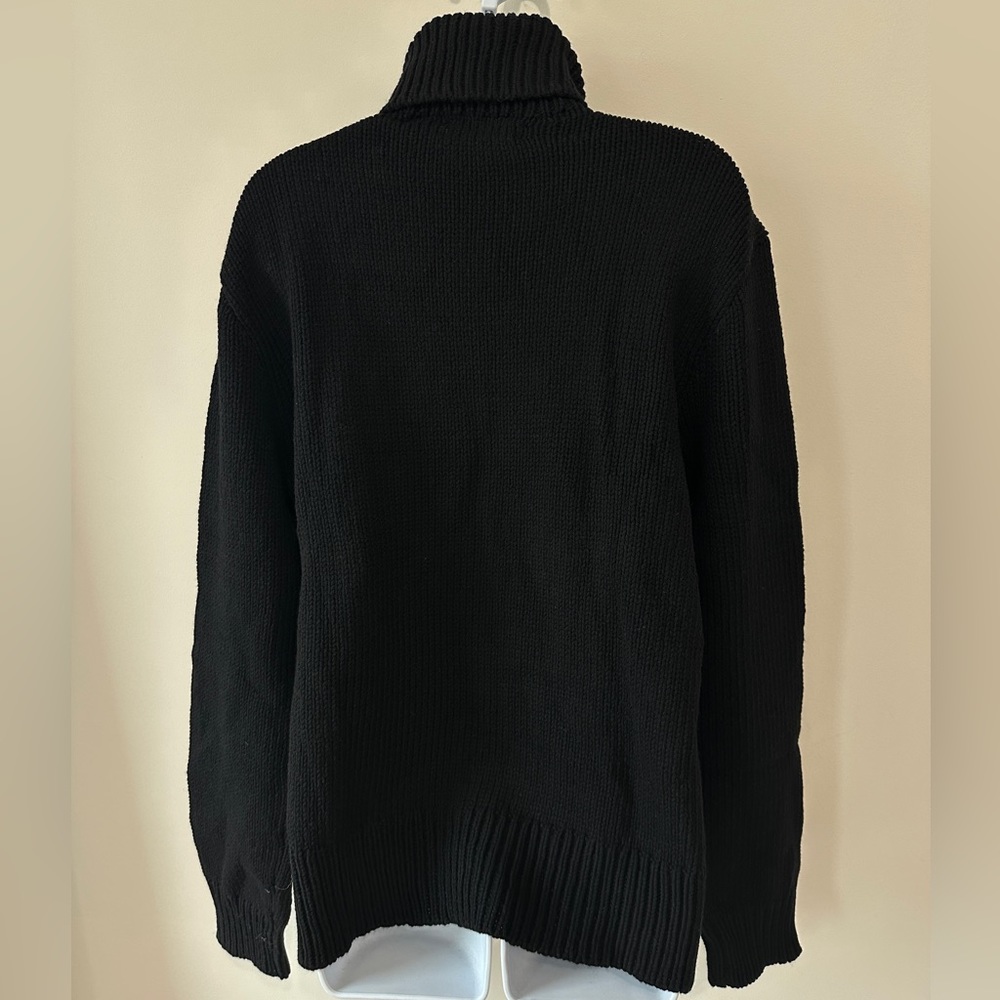 Authentic Polo Ralph Lauren 1992 POPULAR Pwing Turtleneck Knit Sweater Size M - Picture 6 of 9